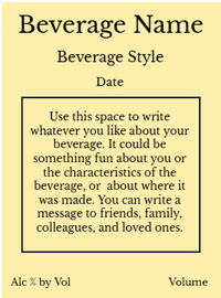 Back label - Add Photo Bamboo