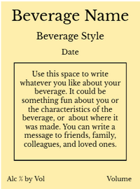 Back label - Add Photo Bamboo Large