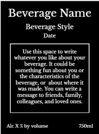 Back label - Add Photo Black