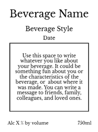 Back label - Add Photo Fractal Tall