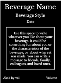 Back label - Arizona Sunset