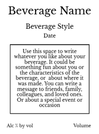 Back label - Calendar Girl Red