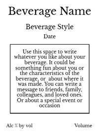 Back label - Cali Beach