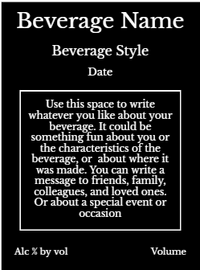 Back label - Cali Sunrise Tall