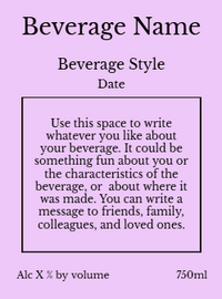 Back label - Cat Tales Blue