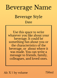 Back label - Cityscape