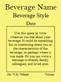 Back label - Dotted Flowers