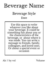 Back label - Elixir White Large