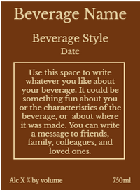 Back label - Fancypants