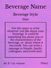 Back label - Fishies Purple