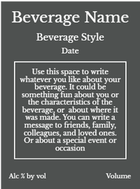 Back label - Fruit Crate Gray