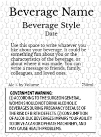 Back label - Gold Seal Gold