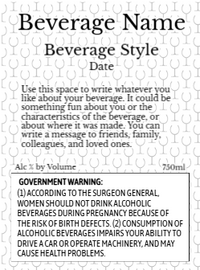 Back label - Gold Seal Green