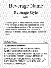 Back label - Gold Seal Round Green