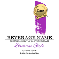 Gold Seal Round Purple