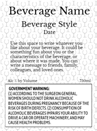 Back label - Gold Seal Round Purple