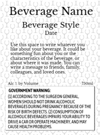 Back label - Gold Seal Round Red