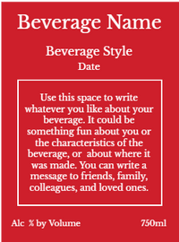 Back label - Holiday Tree