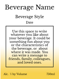 Back label - Honey Bees