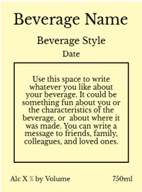 Back label - Honeycomb