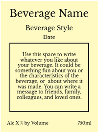 Back label - Honeycomb Chevron