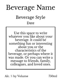 Back label - Horizons Tall