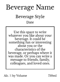 Back label - Independence Horizontal