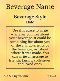 Back label - Koi Orange Round