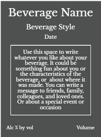 Back label - Lemon Crate Gray