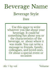 Back label - Lemon Crate White