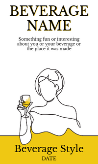 Line Woman Yellow Tall