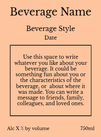 Back label - New World Round