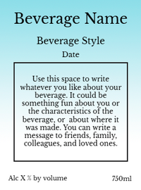 Back label - Old Vine Tall