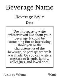 Back label - Pastel Flowers Tall