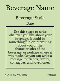 Back label - Peach Horizontal