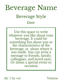 Back label - Pear Crate White