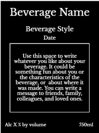 Back label - Red Morning