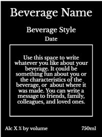 Back label - Red Morning Tall