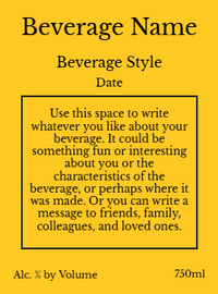 Back label - Red Sunset