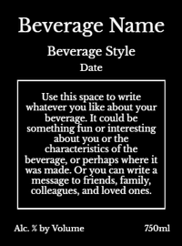 Back label - Reserve