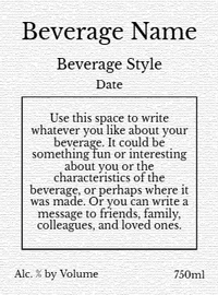 Back label - Springtime Red