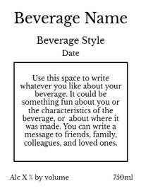 Back label - Stormy Pier