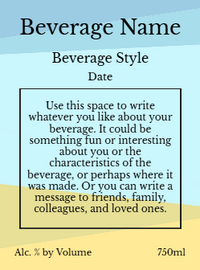 Back label - Vista Horizontal