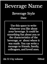 Back label - Woodcut Green