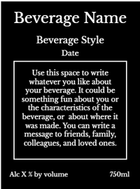 Back label - Woodcut Purple